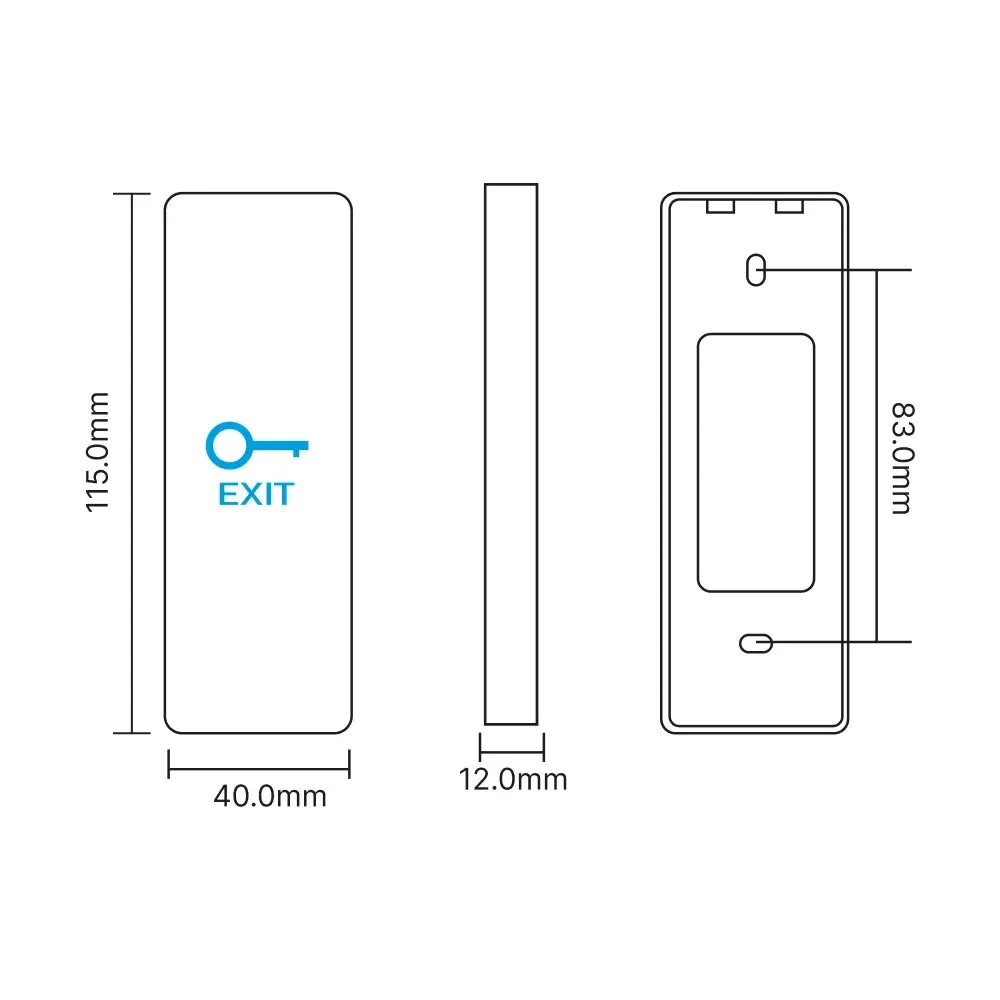 Кнопка виходу сенсорна накладна Trinix ART-903 White (70-00035) Киев - изображение 8