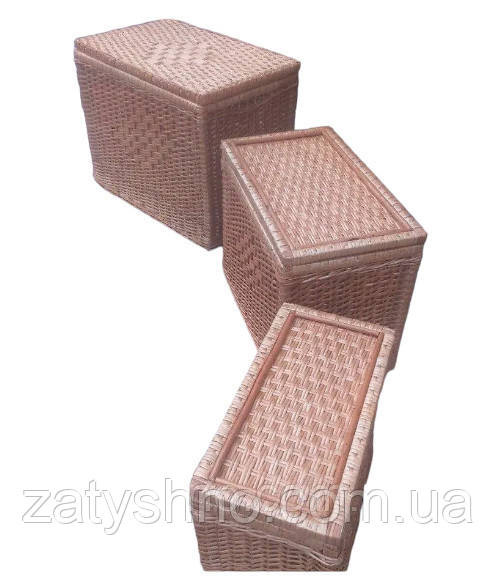 Набір плетених ящиків з лози Київ - фото 1