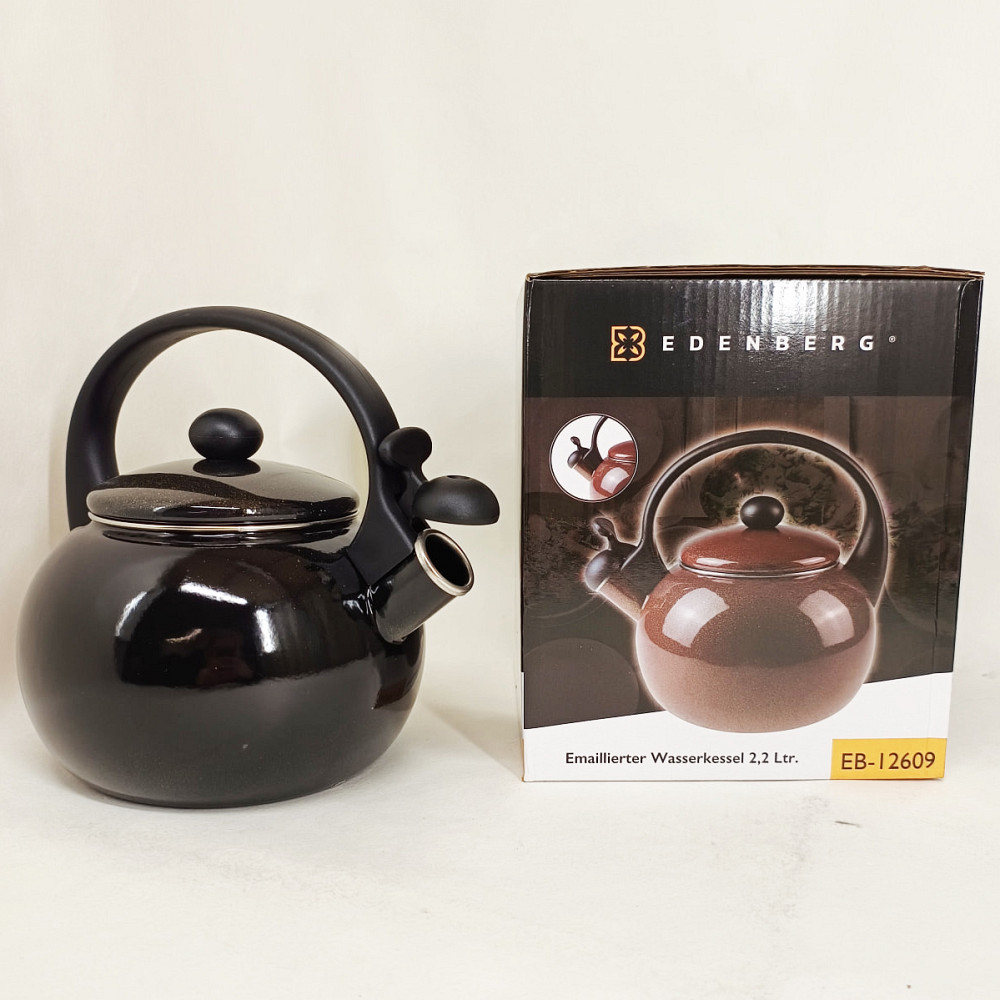 Металевий чайник зі свистком з нержавіючої сталі Edenberg, Хороший чайник зі свистком BM-22 Львів - фото 4