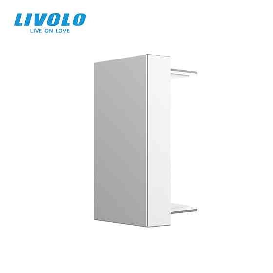 LIVOLO Заглушка для розетки LIVOLO, сіра, модуль 22.5×45 мм, 0.5 поста (VL-FCMB-1IP) Коломия