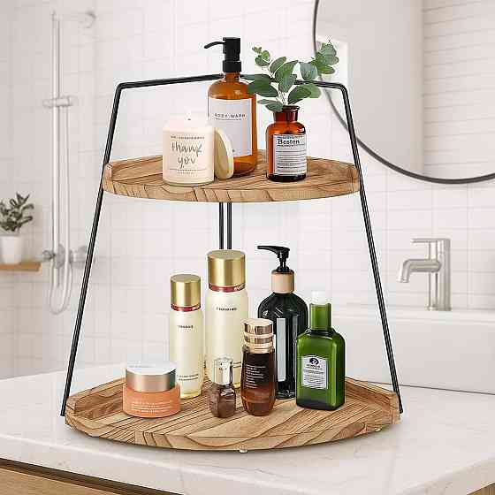 Полка угловая для ванной комнаты и пренадлежностей,кухонная для специй ,органайзер на два яруса настольная Каменец-Подольский