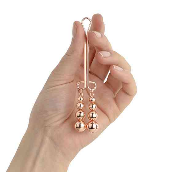 Затискач для клітора Rosy Gold - Clitoris Clamp - Subtle Weight Sex Aura Київ