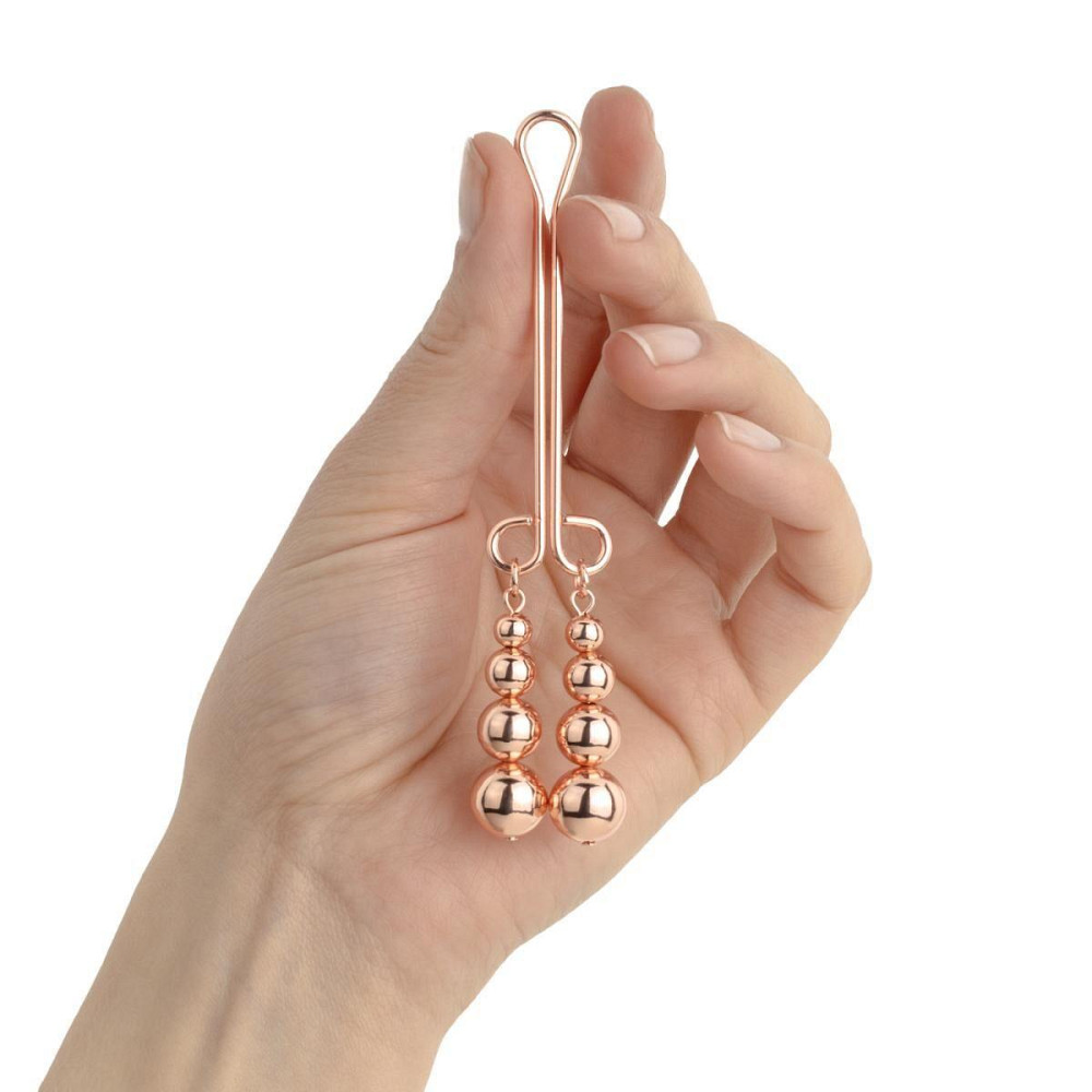 Затискач для клітора Rosy Gold - Clitoris Clamp - Subtle Weight Sex Aura Київ - фото 5