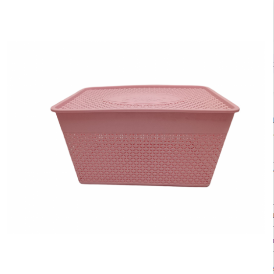 Кошик 34*23*18см з ручками з кришкою Плетінка Interos Житомир - фото 3