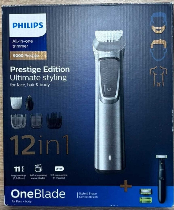 Універсальний тример PHILIPS MG9710/90 (12-в-1) – Серія 9000 Київ - фото 2