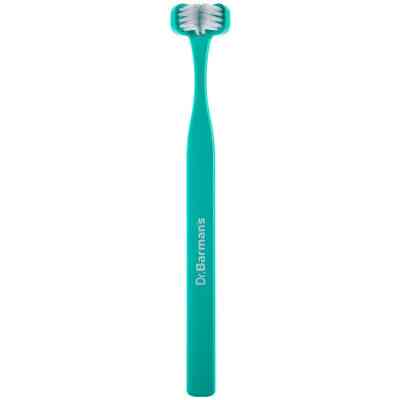 Зубна щітка Dr. Barman's Superbrush Compact Тристороння М'яка Бірюзова (7032572876328-turquoise) Вінниця