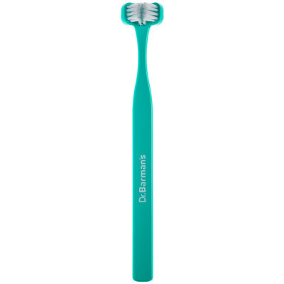 Зубна щітка Dr. Barman's Superbrush Compact Тристороння М'яка Бірюзова (7032572876328-turquoise) Вінниця - фото 1