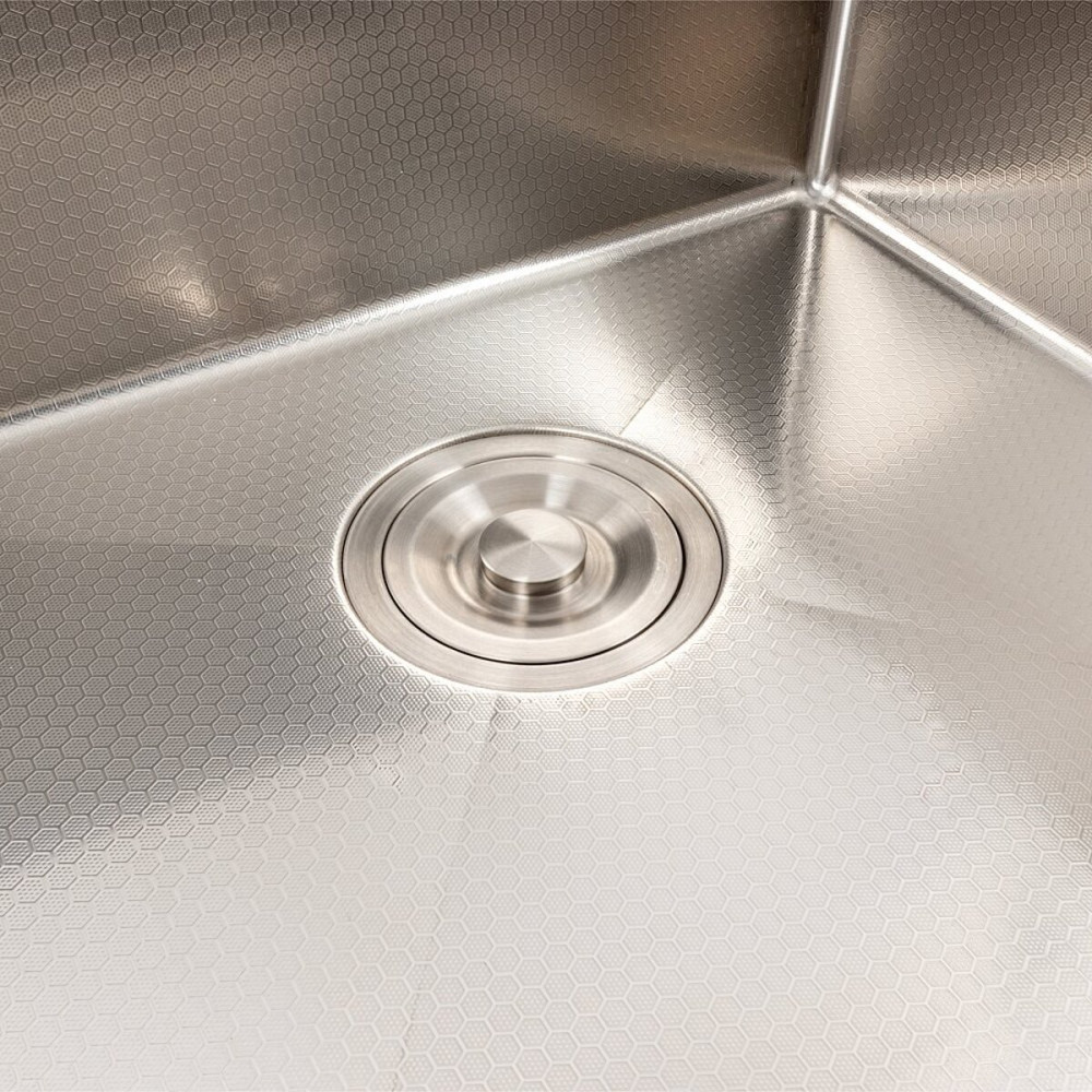 VALESO Кухонна мийка 50*50 нержавійка DECOR Valeso Handmade (сифон круглий, 3,0/0,8) Киев - изображение 5