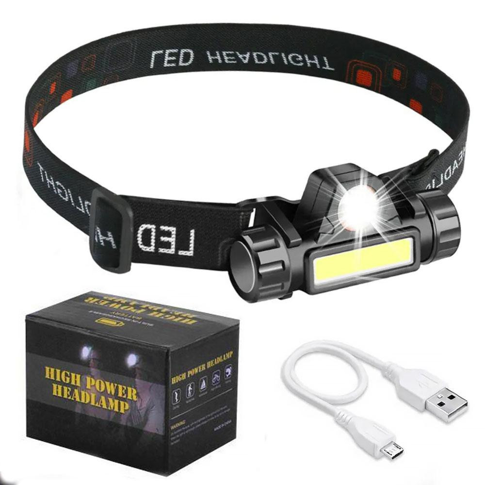 Налобний LED ліхтар акумуляторний BL-8101 XPE+COB SBR Київ - фото 1