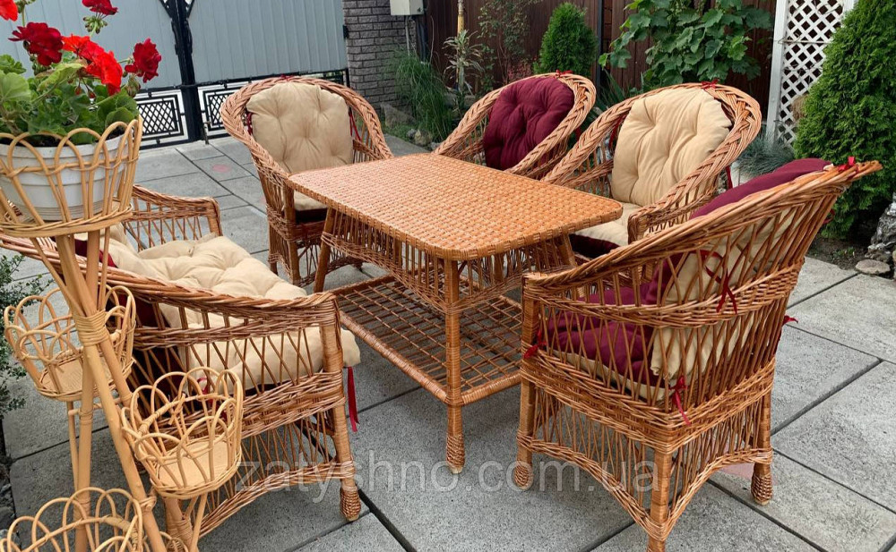 Меблі плетені, великий комплект Київ - фото 5