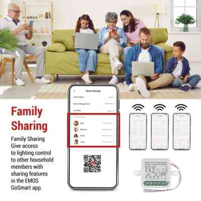 Модуль управління розумним будинком EMOS H5110 Smart Motor Control ZigBee 3.0 Dual-Channel (H5110) Вінниця