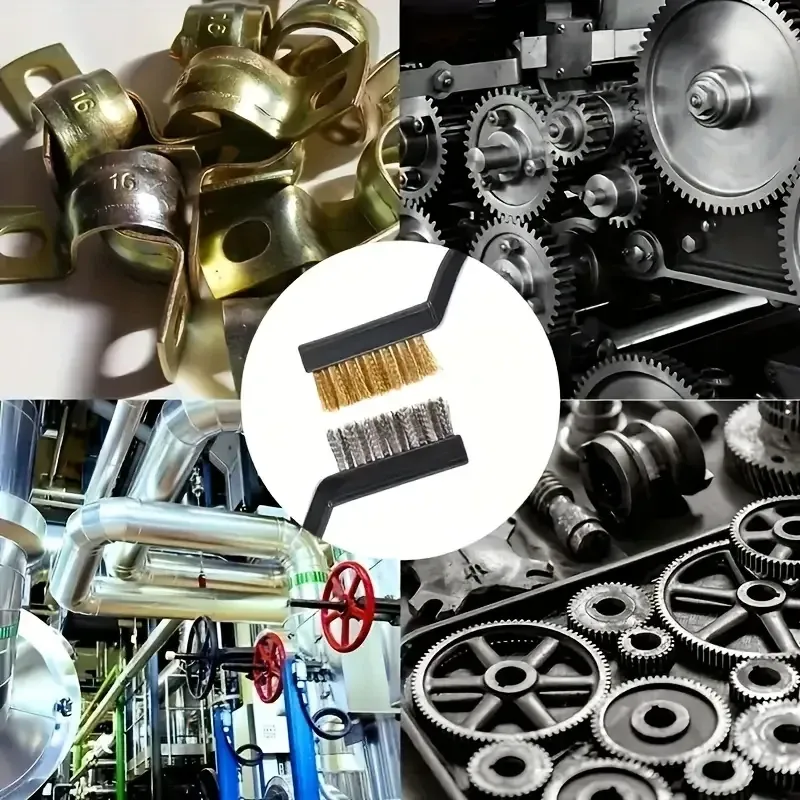 Набір щіток для металу 3 шт. (сталь, латунь, нейлон) Київ - фото 3