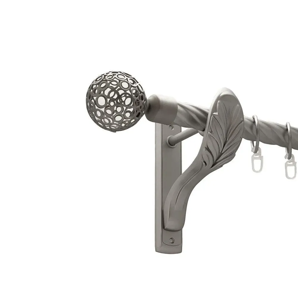 Карниз Orvit Савона металевий однорядний ретро скручена труба кільце металеве Сатин 25 мм 300 см (00-00011430) Львів - фото 1