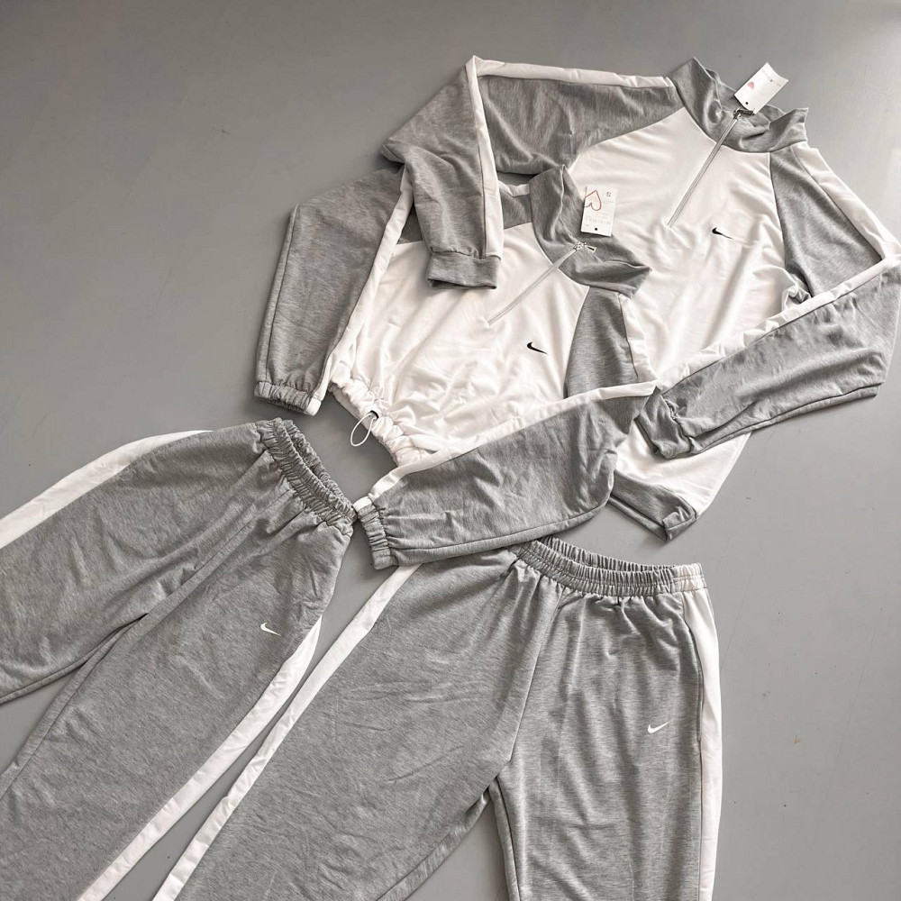 Жіночий стильний парний костюм двонитка Білий, 44/46 Одеса - фото 2