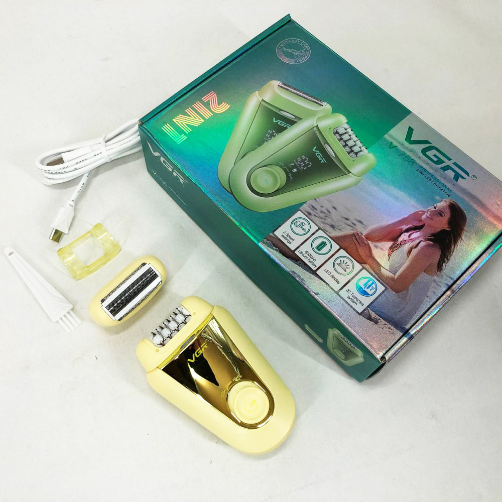 Домашняя электробритва женская GR, Эпилятор домашний аккумуляторный с насадками, Депилятор женский 3в1 LY-99 Львов - изображение 9