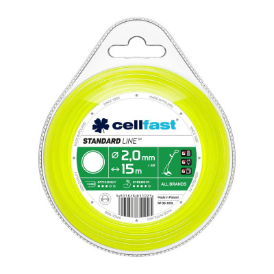 Жилка косильная Cellfast коло 2.0 x 15м (35-003) Винница - изображение 1