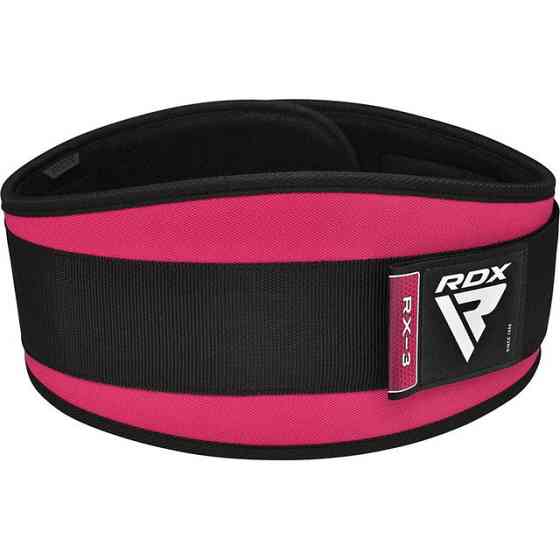 Пояс для важкої атлетики RDX RX3 EVA Curve неопреновий SHARP PINK-XS Кам'янське