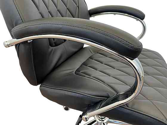 Офисное кресло руководителя Tehforward Apollon хром Anyfix Черный Киев