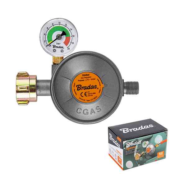 Редуктор газу 50 mbar, 1,5 кг/год., 1/4