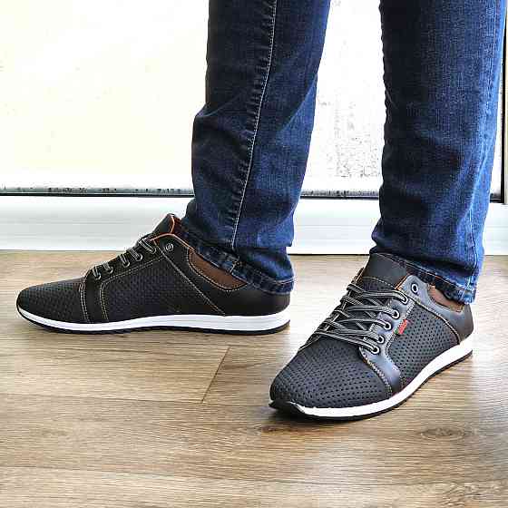 Мужские Мокасины Летние Кроссовки Сеточка Черные (размеры: 40,41,42,43,44,45) Видео Обзор - 14-1 Днепр