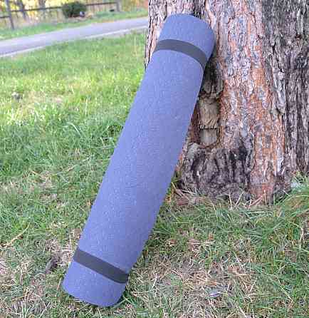 Спортивний килимок для йоги фітнеса пілатеса PowerPlay 4150 TPE Premium Performance Mat Синій (183x61x0.6) Київ