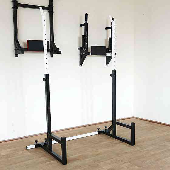 Скамья с отрицательным наклоном + Стойки под штангу 40 на 40 мм Стойки, скамьи для жима и приседаний Киев