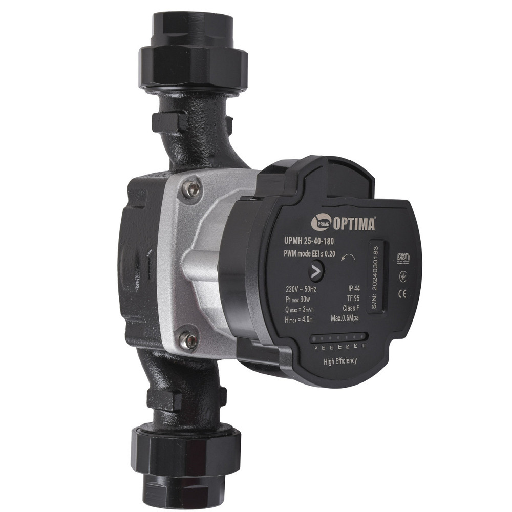 Насос циркуляционный энергосберегающий Optima PRIME UPMH 25-40AUTO 180мм + гайки (000027868) Киев - изображение 1