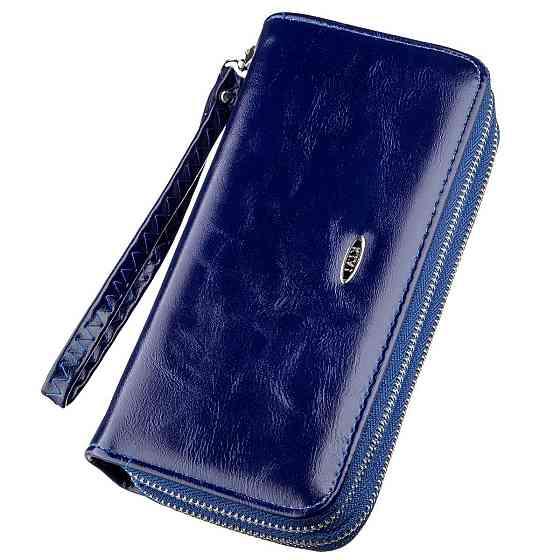 Гаманець жіночий з екокожі KIVI 19050 Синій Київ
