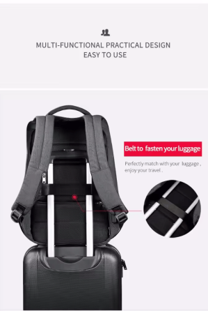 Рюкзак Tigernu T-B3361 для ноутбука 15.6" сірий Київ