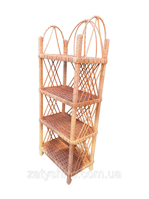 Етажерка плетеная на 4 полки Киев - изображение 5