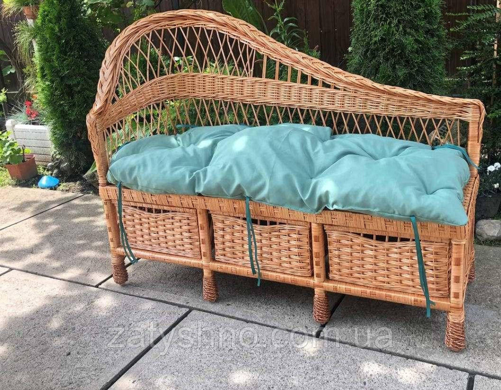 Диван плетеный  с шухлядами  и накидками Киев - изображение 2