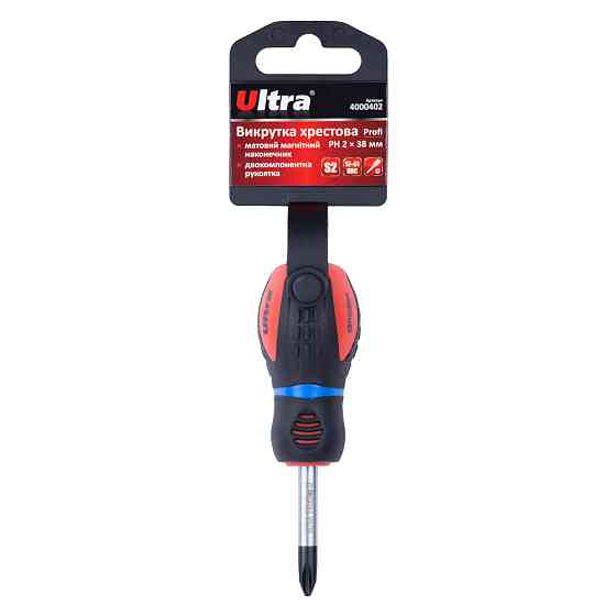 Ultra Отвертка крестовая PH 2×38мм S2 Profi ULTRA (4000402) Київ