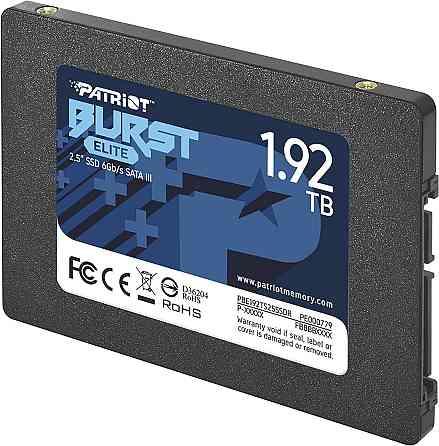 Накопичувач SSD 1.92TB Patriot Burst Elite 2.5" SATAIII TLC (PBE192TS25SSDR) 2.5" Харків