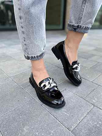 L&M Туфлі жіночі L&M M9-3 чорні (весна-осінь, еко-лак) (4697) 39 Коломыя