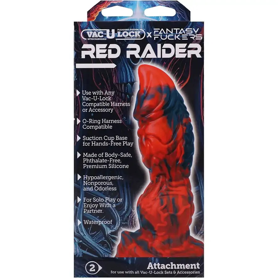 Фентезійний фалоімітатор Doc Johnson Vac-U-Lock x Fantasy Fuckers Red Raider Львів - фото 7