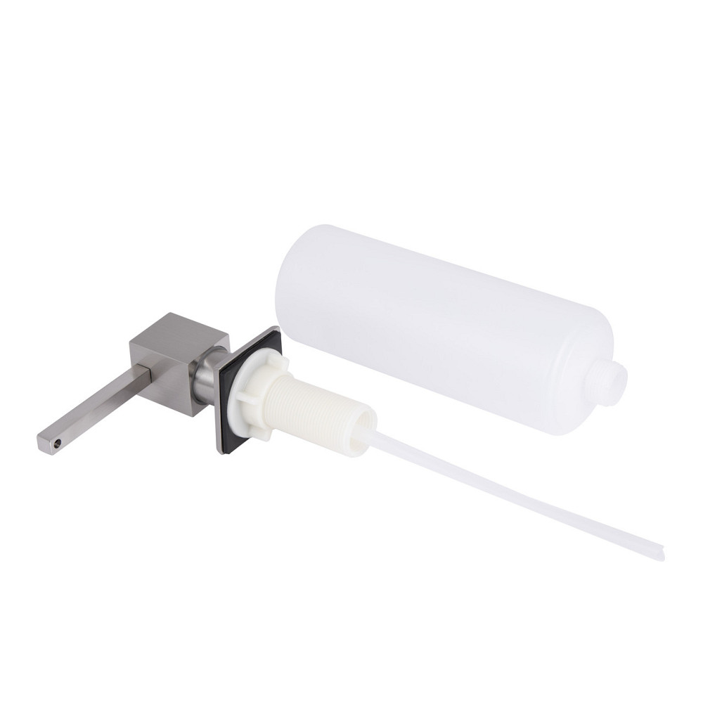 Дозатор для моющего средства Lidz LK117 квадратный Brushed Steel (LDLK117BRU46399) Киев - изображение 3