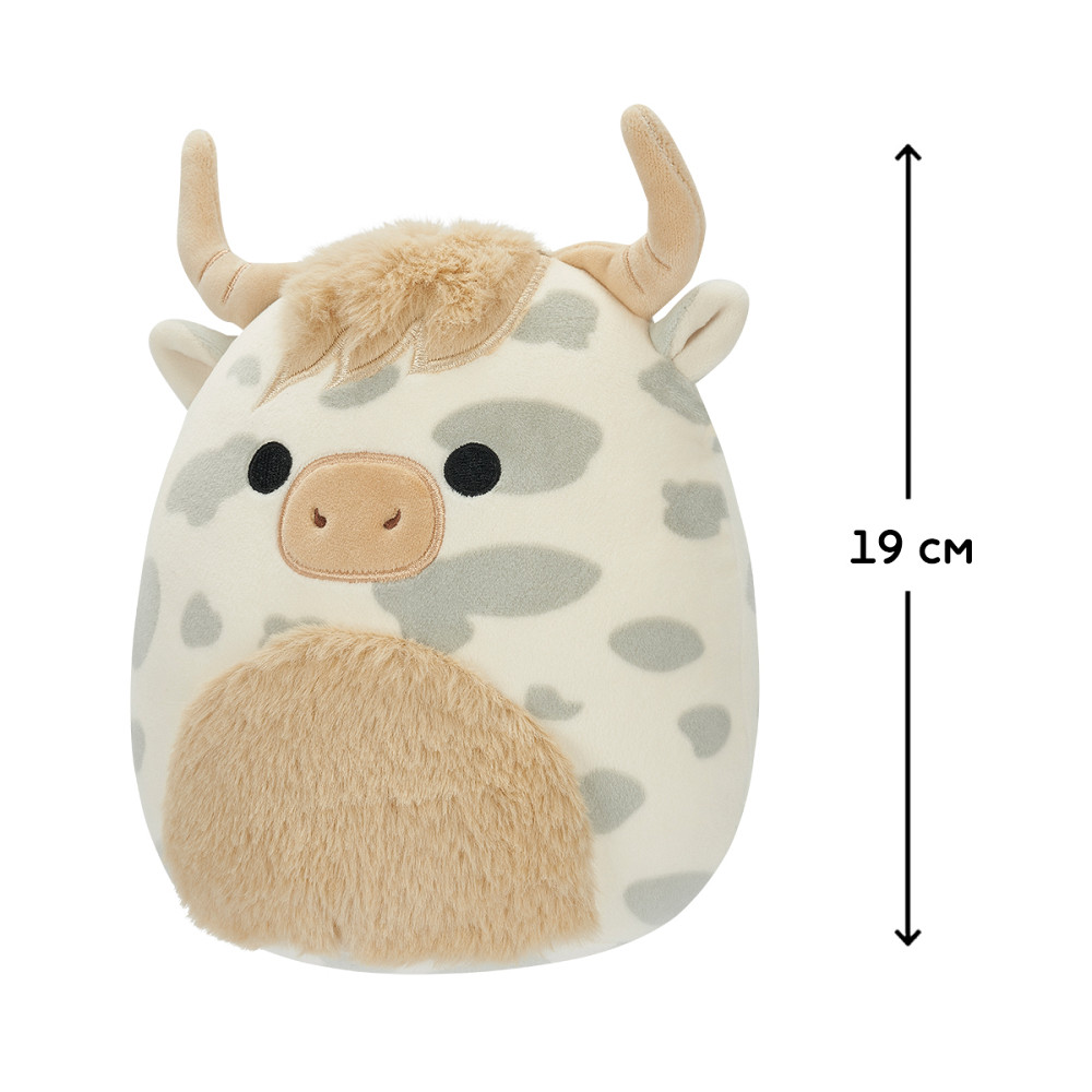 М'яка іграшка Squishmallows – Корівка Борса (19 cm) Дніпро - фото 2