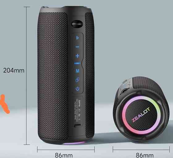 Стерео пара  колонок Zeаlot S49Pro, бездротова, TWS, mp3-плеер. Киев