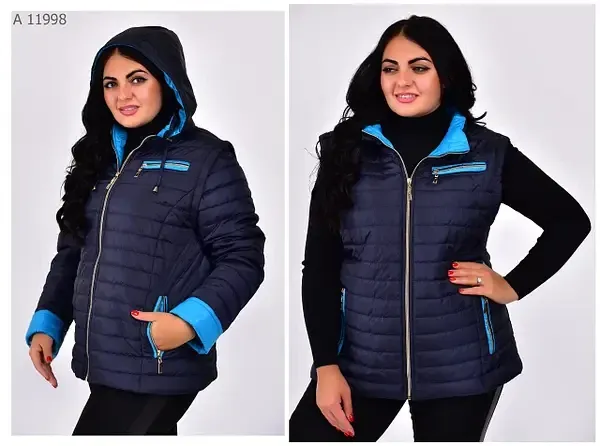 Жіноча демісезонна куртка трансформер.  Куртка жилет жіноча.  42-72р. Київ - фото 8