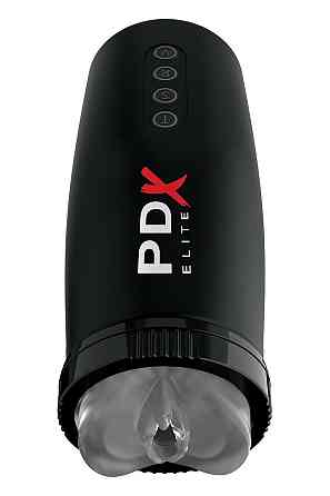 Мастурбатор Pipedream PDX Elite з вібрацією та всмоктуванням, чорний, 22 см Sex Aura Київ