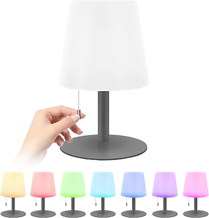 Світлодіодна настільна лампа на батареї 8 кольорів RGB Дніпро - фото 8