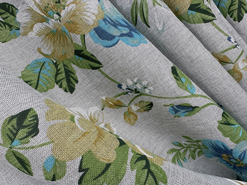 Комплект штор VR-Textil Лен Прованс 100х270 2шт и Тюль 400х270 2082ш-115т Разноцветный с белым 71-217/2 Киев - изображение 7
