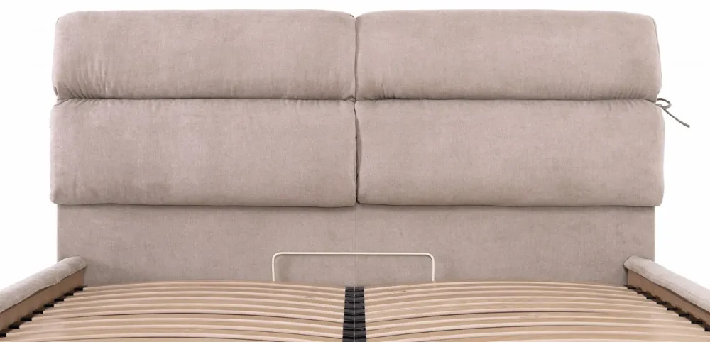 Кровать Двуспальная Edinburgh Comfort 160 х 200 см Rosto 13 С подъемным механизмом и нишей для белья Бежевый Киев - изображение 5