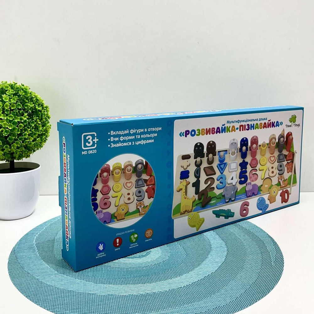 Дерев'яна іграшка Tree Toys Багатофункціональна дошка магнітна рибалка (MD 0820) Чернігів - фото 3