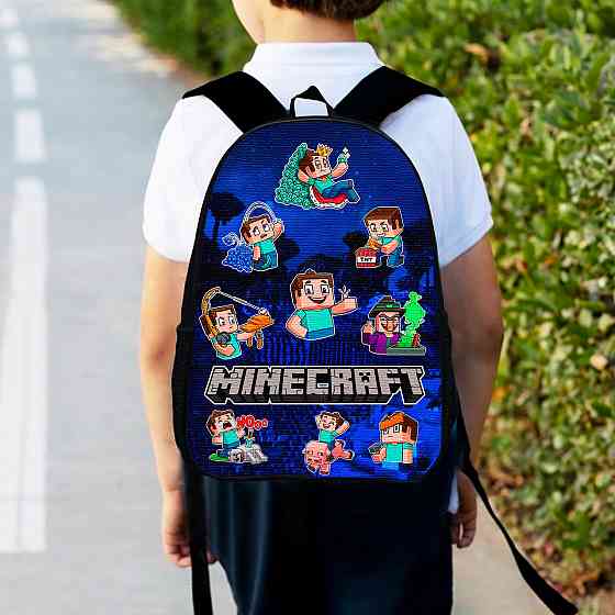 Рюкзак дитячий майнкрафт "Minecraft" 34х27см, міський ранець для хлопчика з принтом (00184) Київ