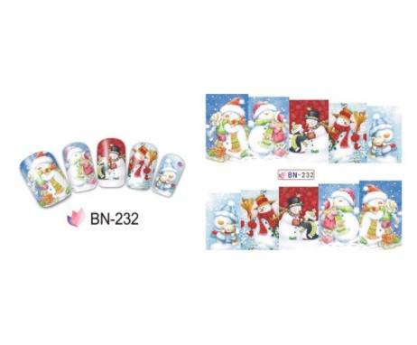 Наклейки для ногтей рождественские, размер стикера 6*5см, инструкция по применению есть в описании Киев - изображение 1