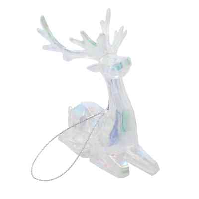 Прикраса декоративна Chomik Олень, пластик, перламутр, 8х9 см (5900779895881) Вінниця