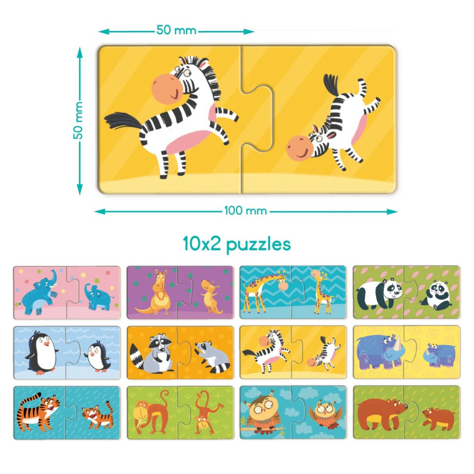 Дитячий пазл "ДУО-Мама і малюк" 300692, 24 елемента Вінниця - фото 4