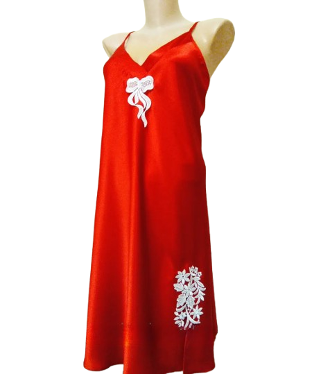 Ночнушка атласная Jasmin 1802 (Красный) 3XL Винница - изображение 1