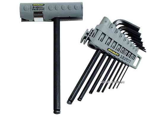 Ключі 6-гранні L-подібні STANLEY "Hex grip" з вставним руків'ям : М 1,5-10 мм. Набір 9 Шт. Одеса